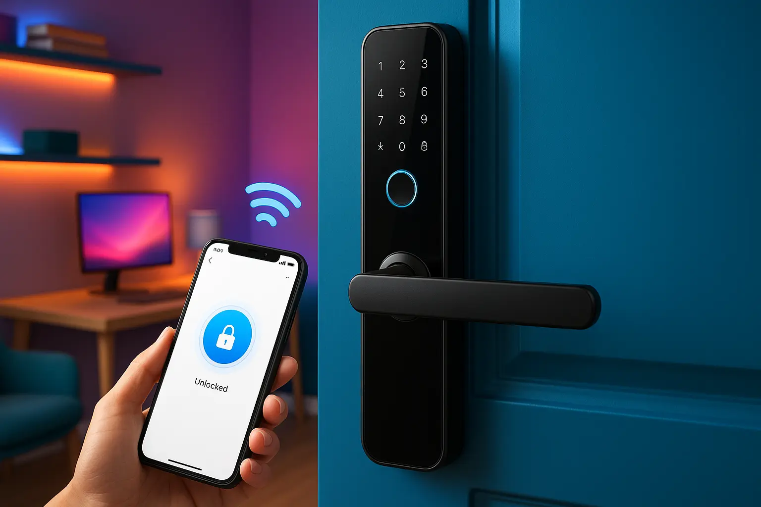 Fechadura Inteligente para Porta de Entrada com App Tuya