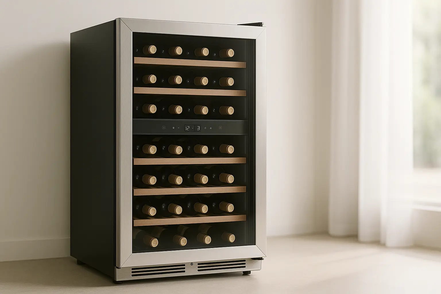 Adega Climatizada Brastemp Dual Zone 33 Garrafas Inox