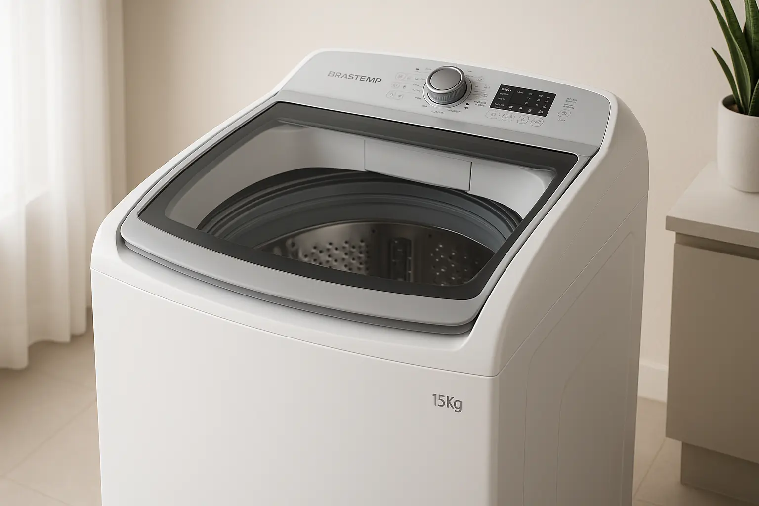 Máquina de Lavar Brastemp 15Kg com Ciclo Tira-Manchas e Smart Sensor
