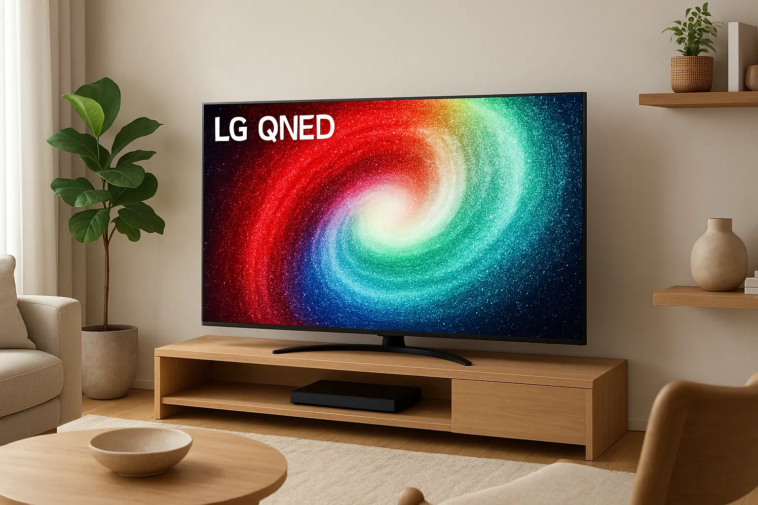 TV LG 55" QNED 4K UHD: Imagem Premium e WebOS Inteligente