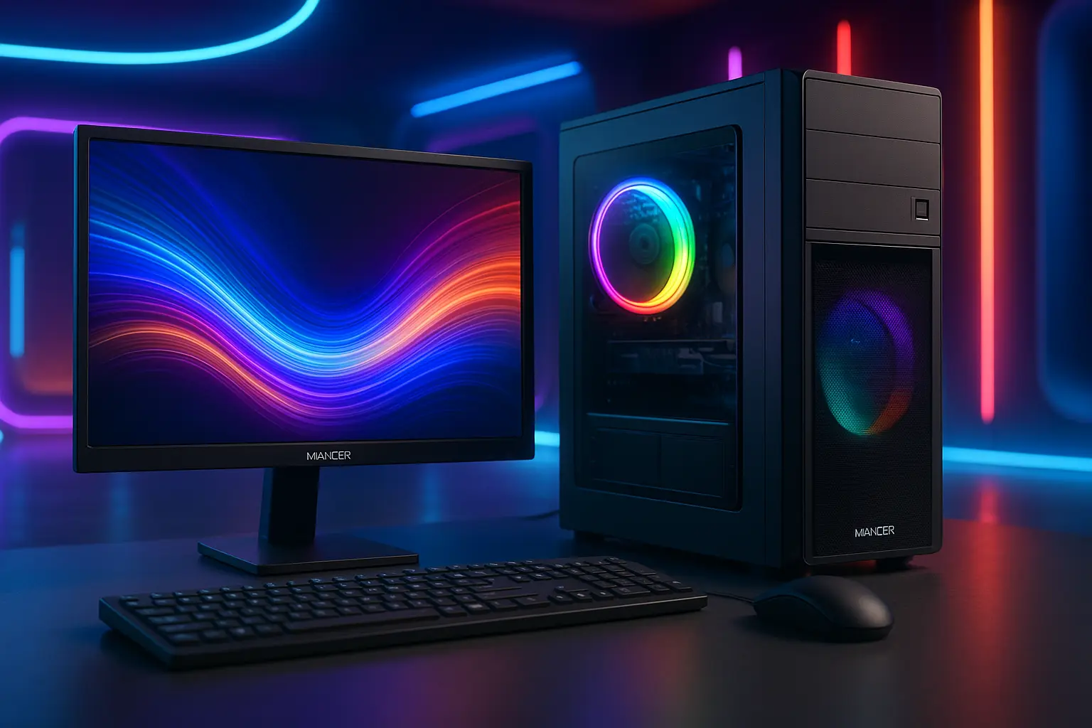 PC CPU Completo Mancer Intel Core i5 com Monitor 19"