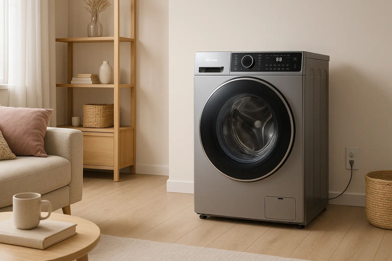 Lava e Seca Hisense WD13X: potência, vapor e silêncio em 127V