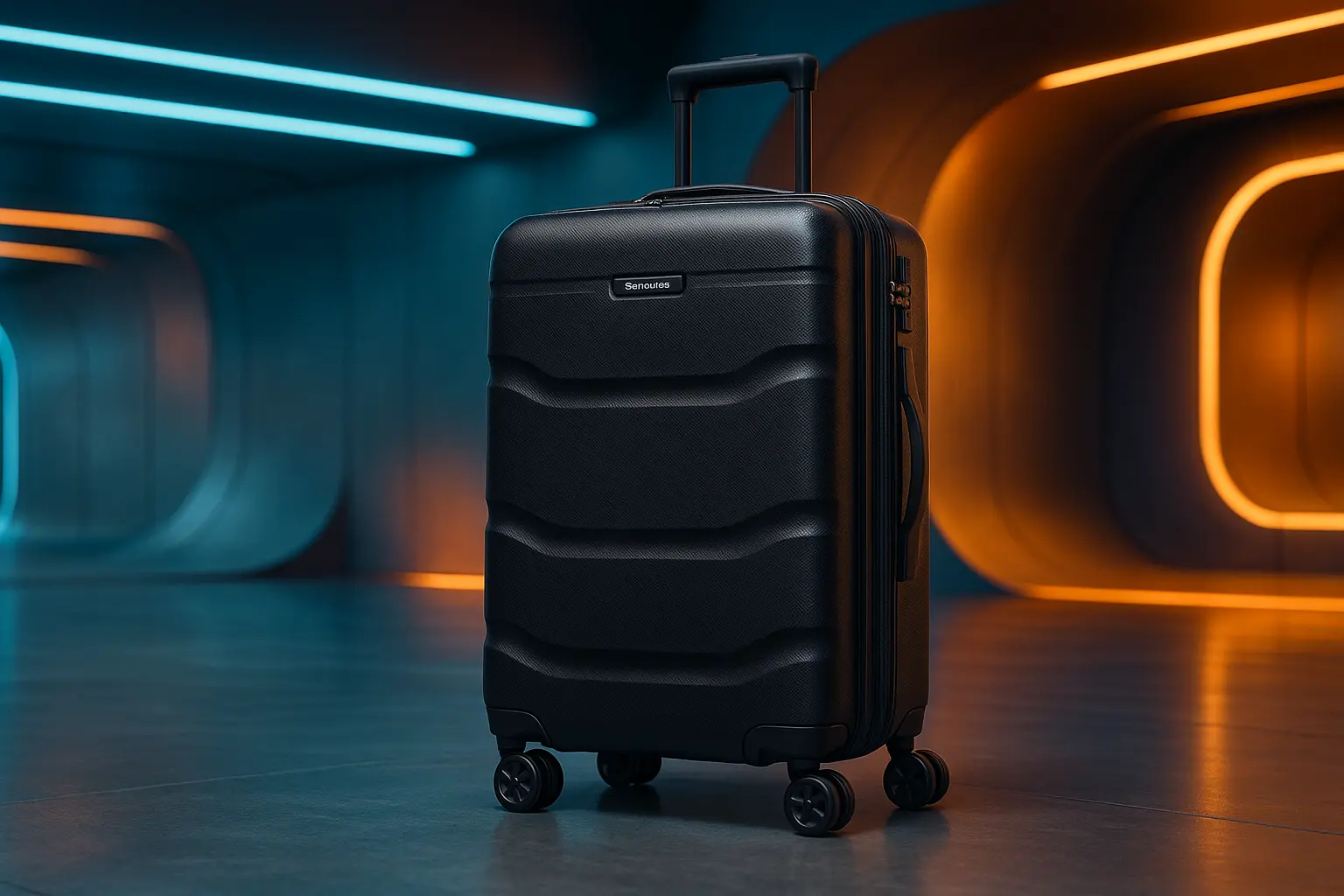 Samsonite Kick-Air Preta Média: Elegância e Praticidade