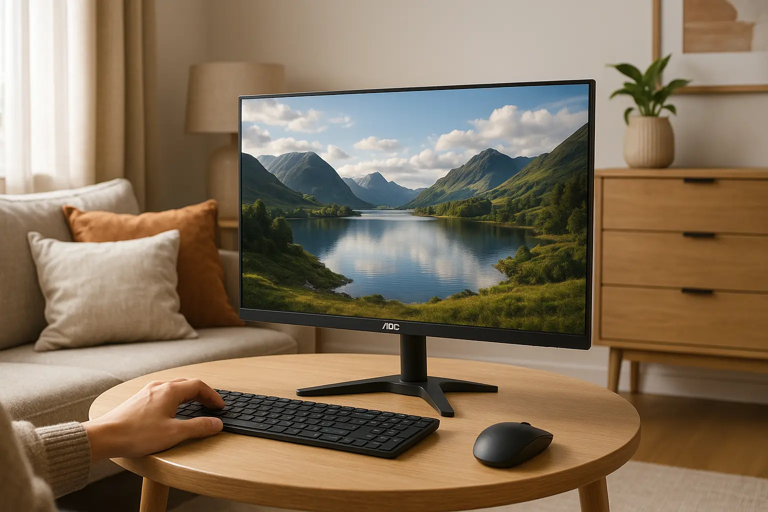 Monitor AOC 24B30HM2: fluidez e imersão em 100Hz