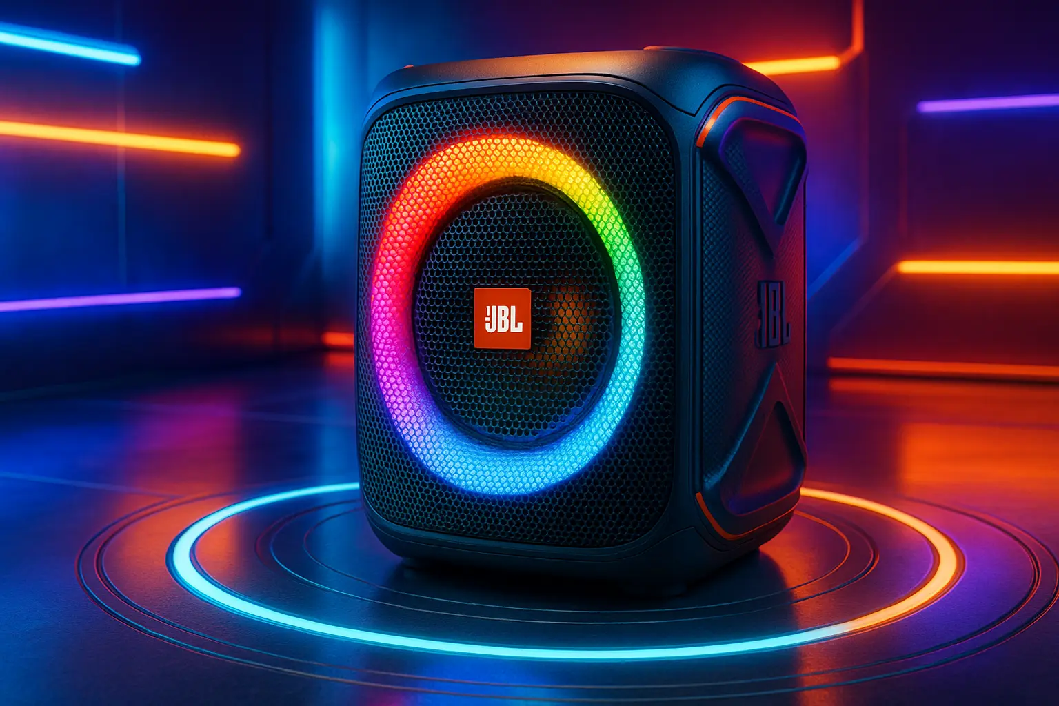Caixa de Som JBL Partybox Encore: Potência Portátil e Design à Prova de Respingos