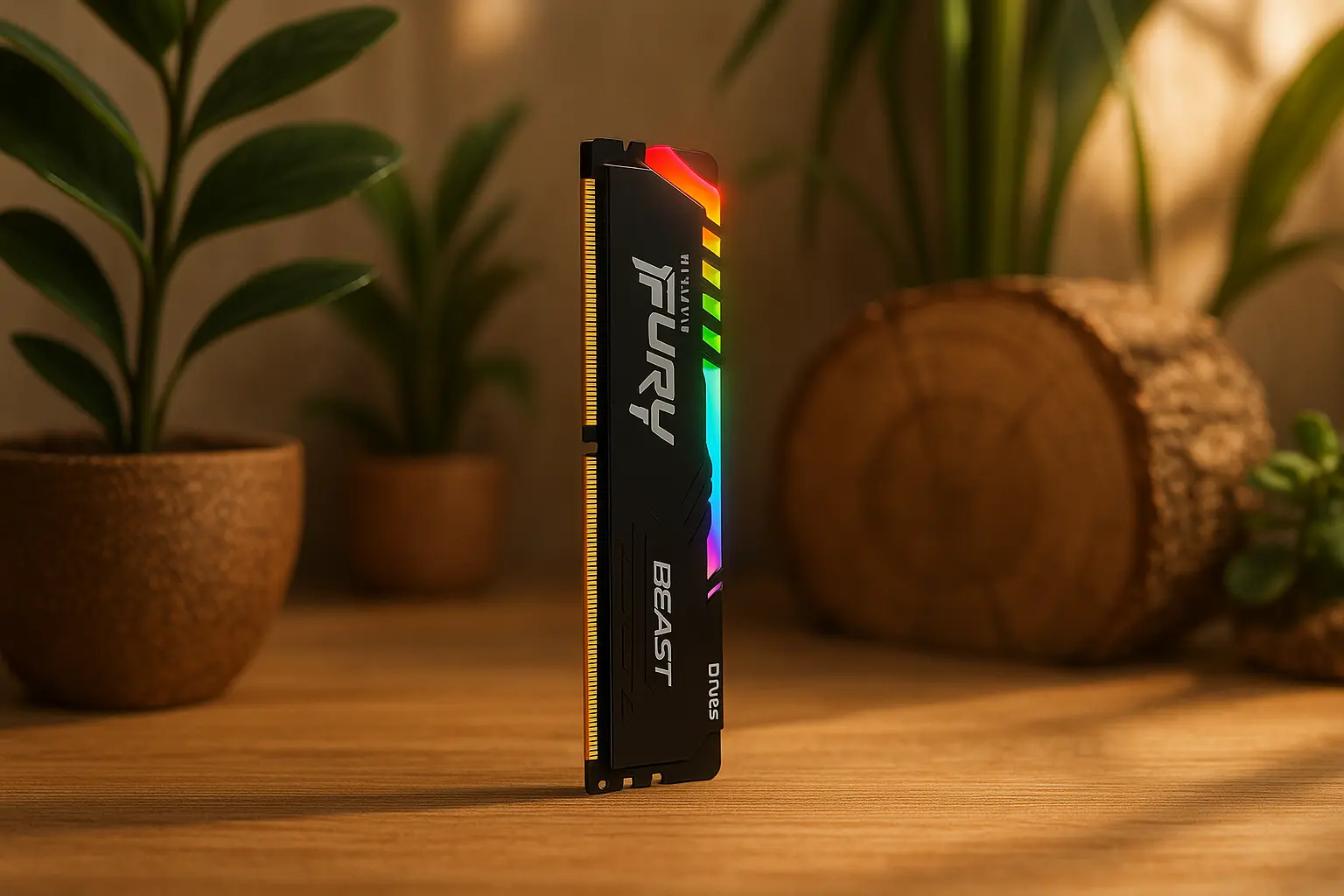 Kingston Fury Beast RGB 16GB DDR5 6000MT/s: desempenho com estilo