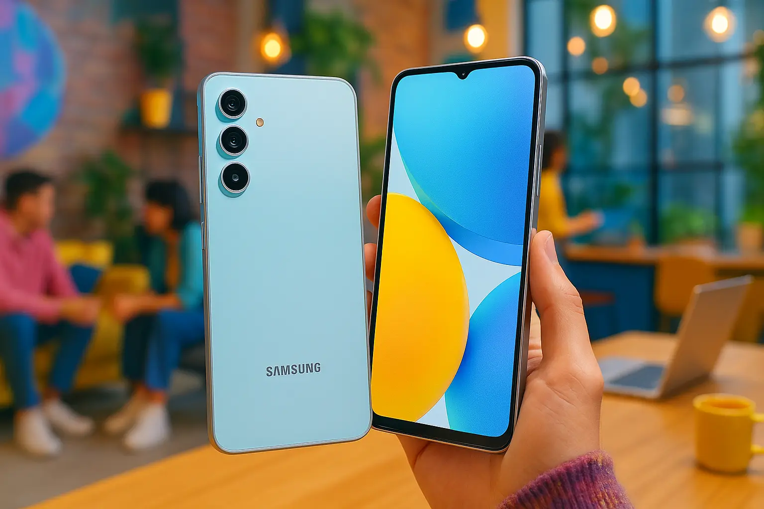 Samsung Galaxy A55 5G com câmera tripla de 50MP e design premium