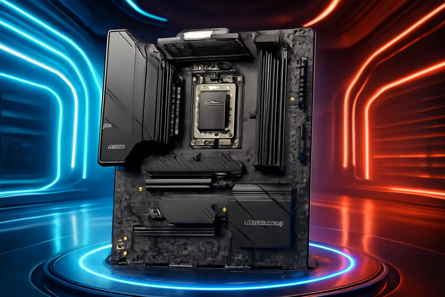 MSI Placa-mãe MAG B850 TOMAHAWK MAX WIFI – Suporta AMD Ryzen 9000/8000/7000, DDR5 e PCIe 5.0