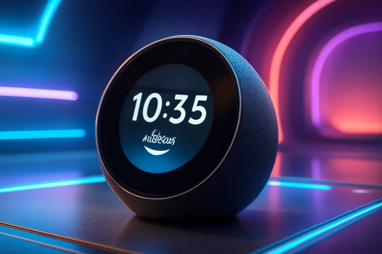 Echo Spot com Alexa | Despertador Inteligente com Som Vibrante