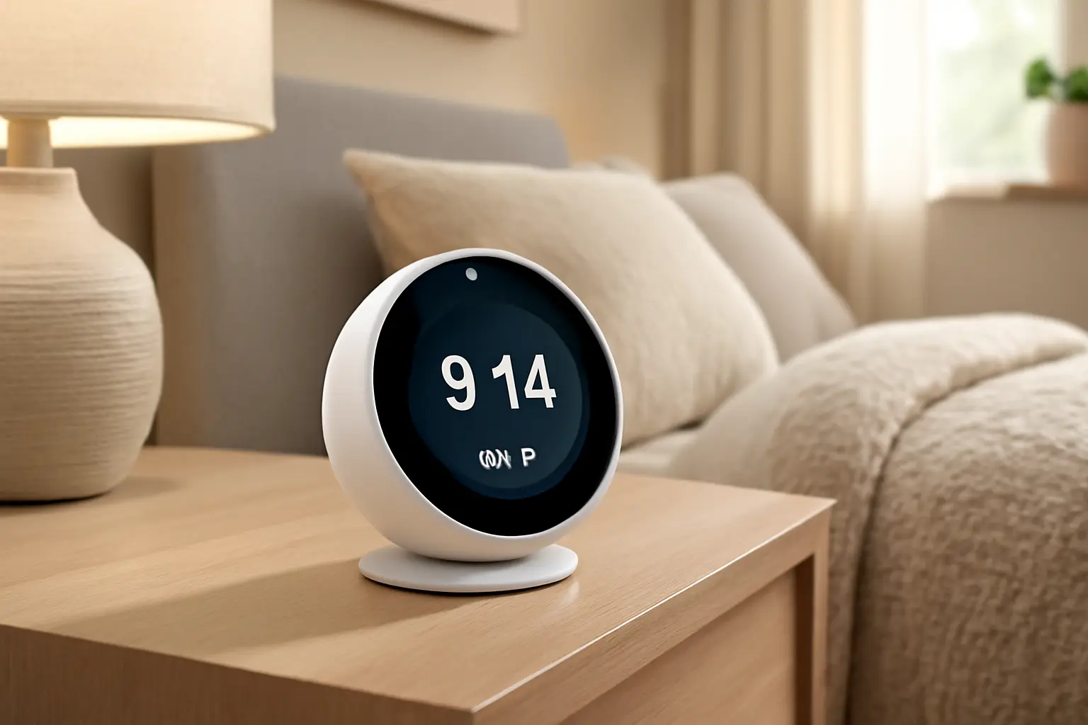 Echo Spot com Alexa | Despertador Inteligente com Som Vibrante