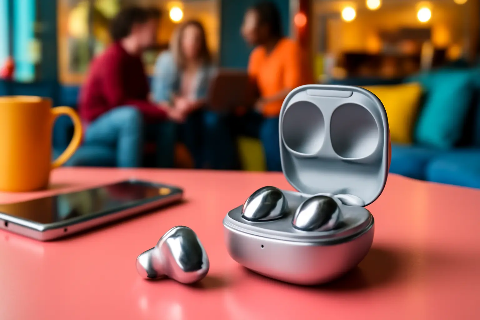 Fones de Ouvido Sem Fio Samsung Galaxy Buds 3 - Prata: Potência e Conforto de Som Incríveis