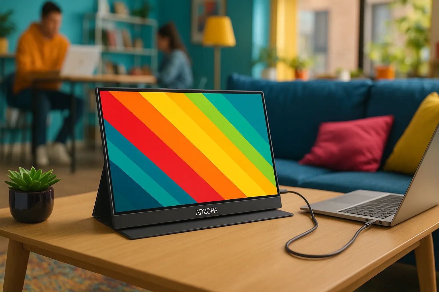 Monitor ARZOPA 15,6" FHD: Portabilidade e Versatilidade em Alta Definição