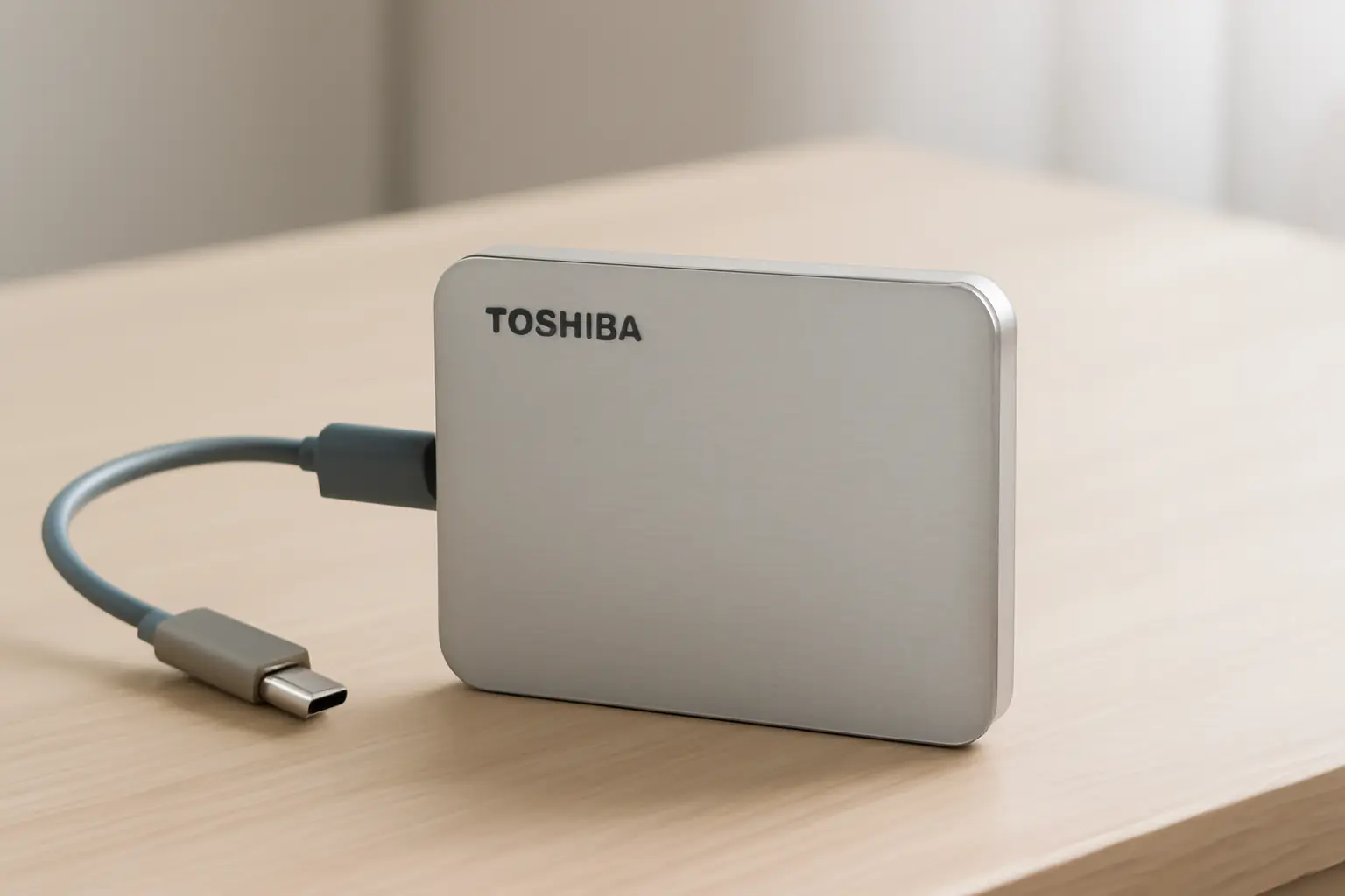 HD Externo Toshiba 2TB Canvio Flex USB-C USB 3.0 Prata para PC, Mac e Tablet: Armazenamento Versátil e de Alta Performance
