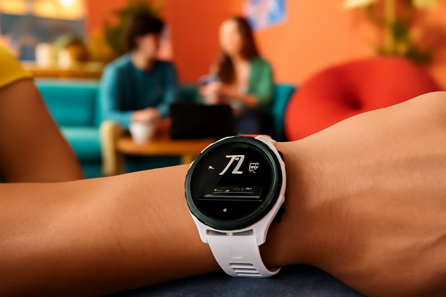 Relógio Garmin Forerunner 55 com Monitor Cardíaco de Pulso e GPS