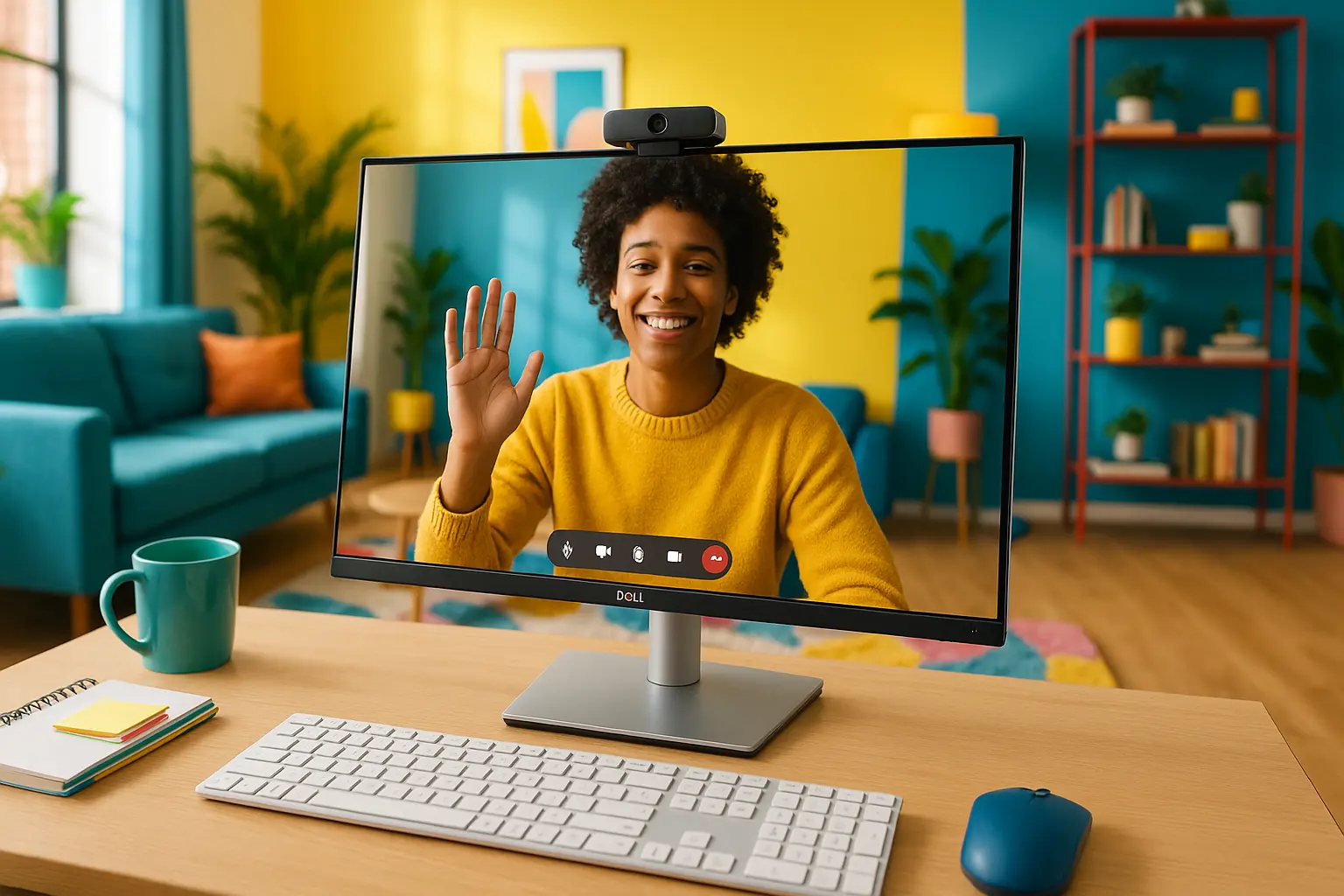 Monitor Dell de 23.8" para Videoconferência C2423H entrega eficiência e conforto visual
