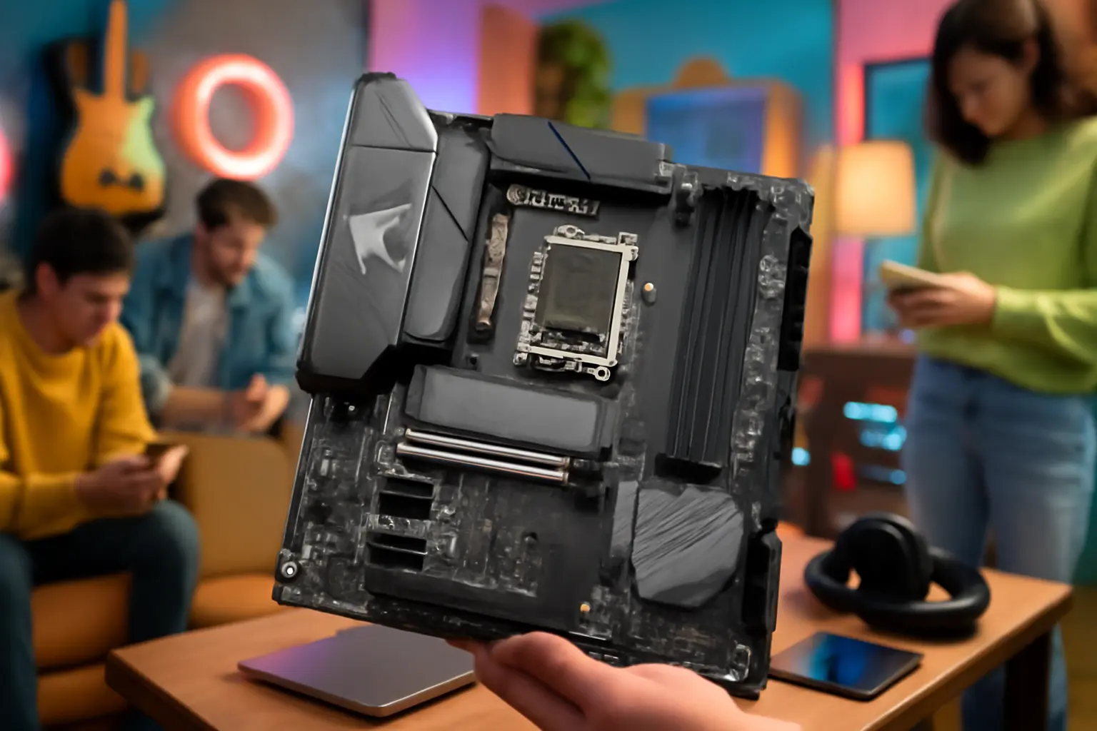 Placa Mãe Gigabyte B760M AORUS Elite AX DDR4 Wi-Fi LGA1700