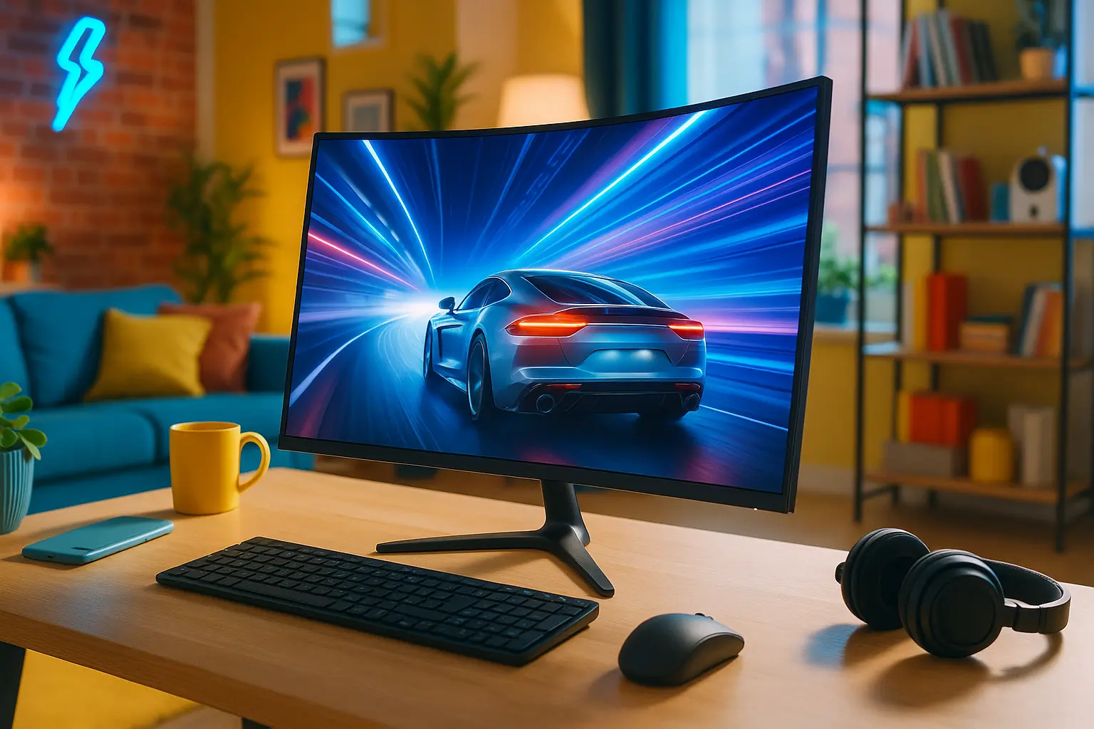 Monitor Curvo 27” 100Hz LED: Imersão e Desempenho Sem Compromissos