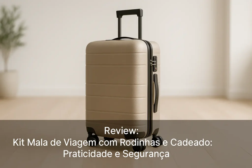 Kit Mala de Viagem com Rodinhas e Cadeado: Praticidade e Segurança