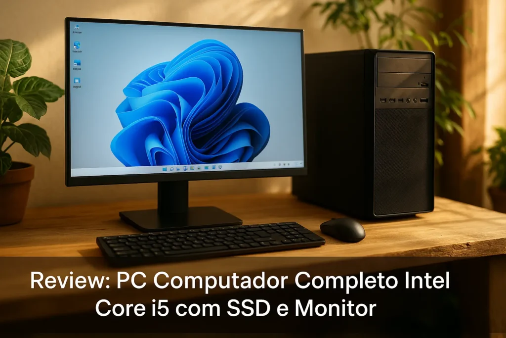 Pc Computador Completo Intel Core i5 com SSD e Monitor: desempenho acessível