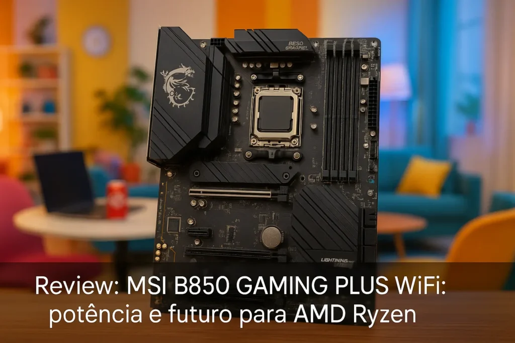 MSI B850 GAMING PLUS WiFi: potência e futuro para AMD Ryzen