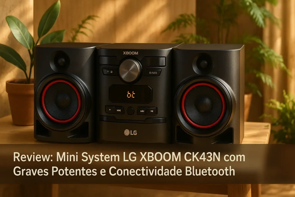 Mini System LG XBOOM CK43N com Graves Potentes e Conectividade Bluetooth