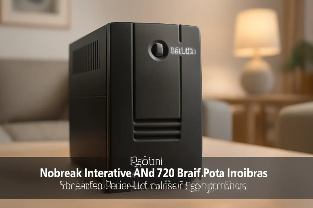 Nobreak Interativo XNB 720 Bivolt Preto Intelbras: Potência e Proteção para Seus Equipamentos