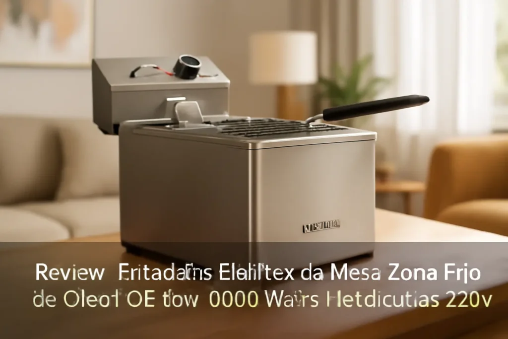 Fritadeira Elétrica de Mesa Zona Fria de Óleo FOE 15M 8000 Watts Metalcubas 220v: Potência e Eficiência para Sua Cozinha