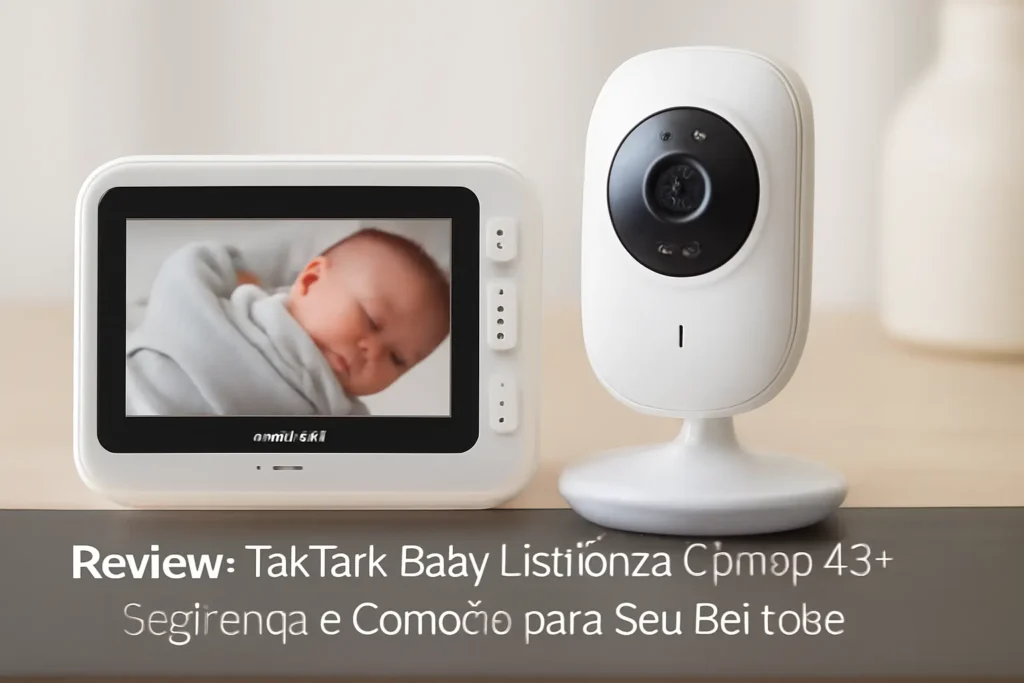 TakTark Babá Eletrônica Câmera 4.3" - Segurança e Conforto para Seu Bebê