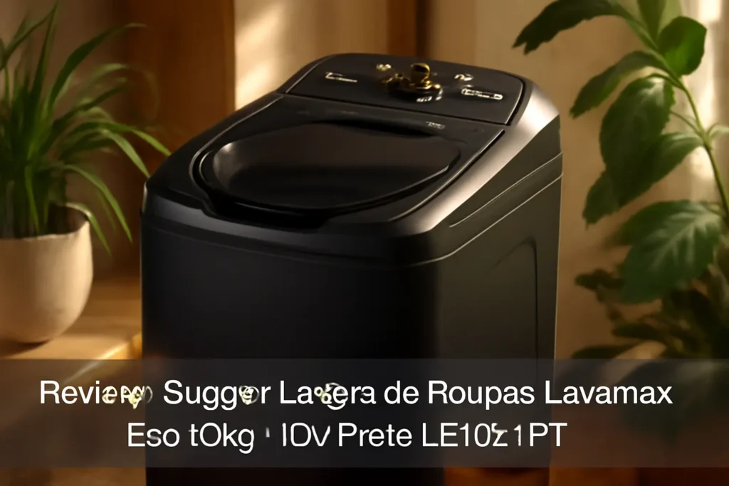 Suggar Lavadora de Roupas Lavamax Eco 10kg 110V Preta LE1021PT: Desempenho e Economia