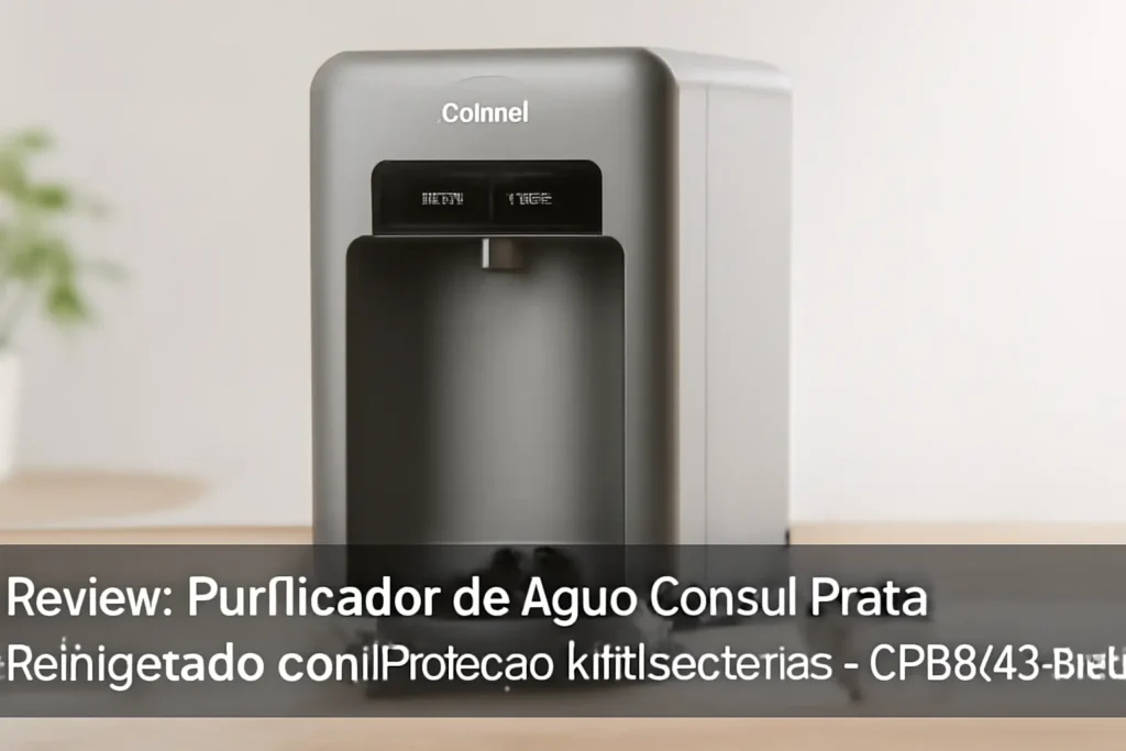 Purificador de Água Consul Prata Refrigerado com Proteção Antibactérias – CPB34AS Bivolt
