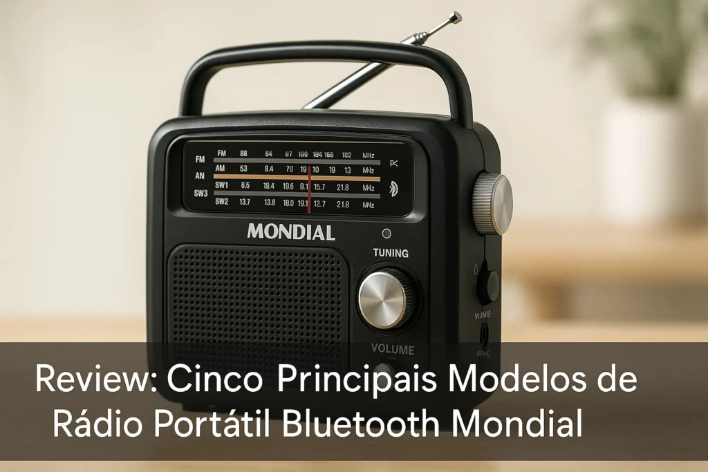 Cinco Principais Modelos de rádio portátil bluetooth mondial