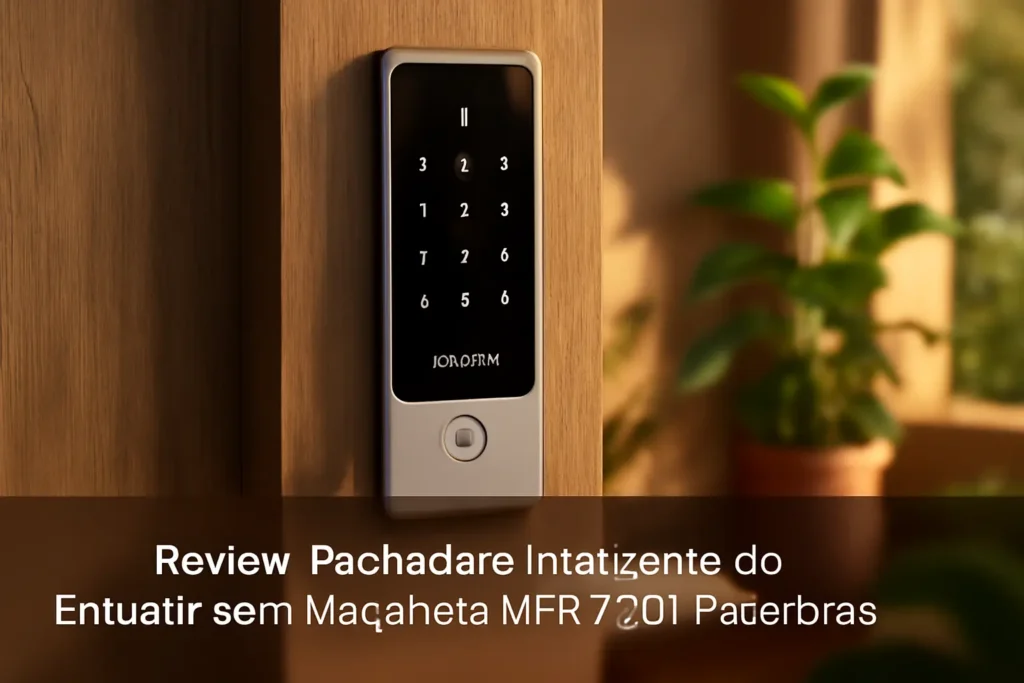 Fechadura Inteligente de Embutir Sem Maçaneta MFR 7001 Prata Intelbras
