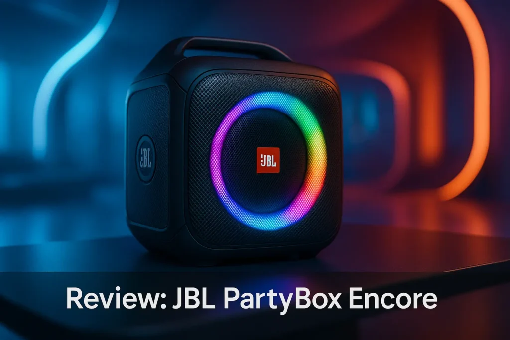 Caixa de Som JBL Partybox Encore: Potência Portátil e Design à Prova de Respingos