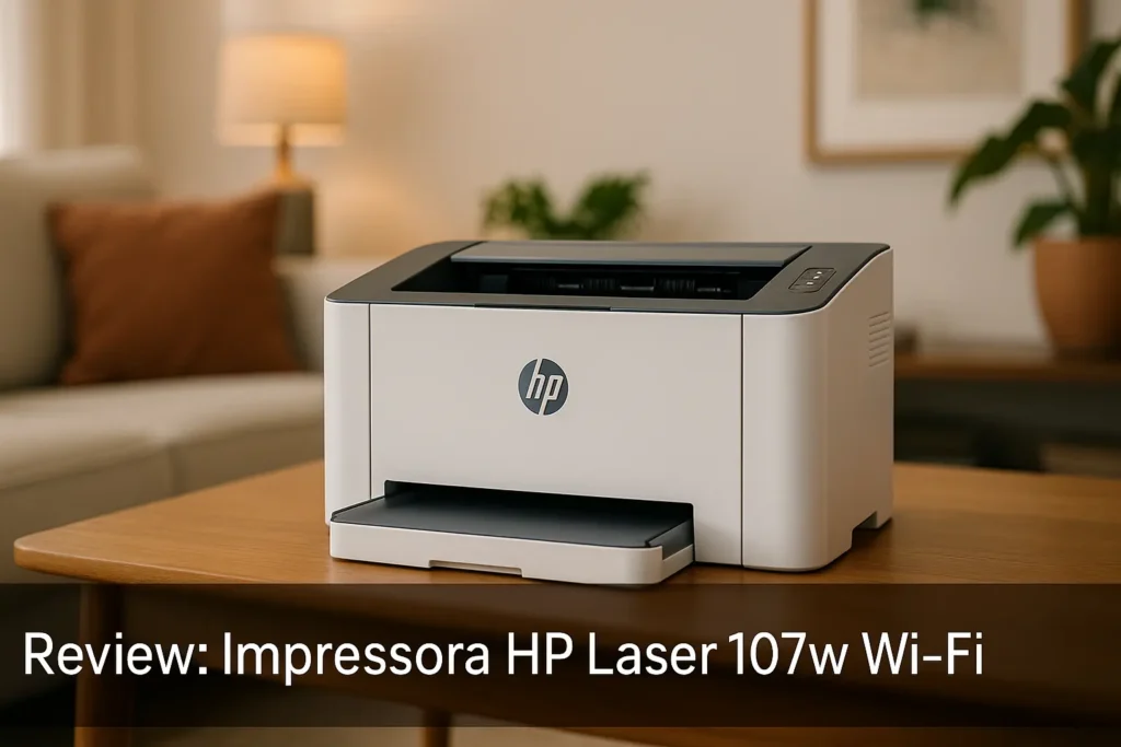 Impressora HP Laser 107w Wi-Fi: Compacta e Eficiente