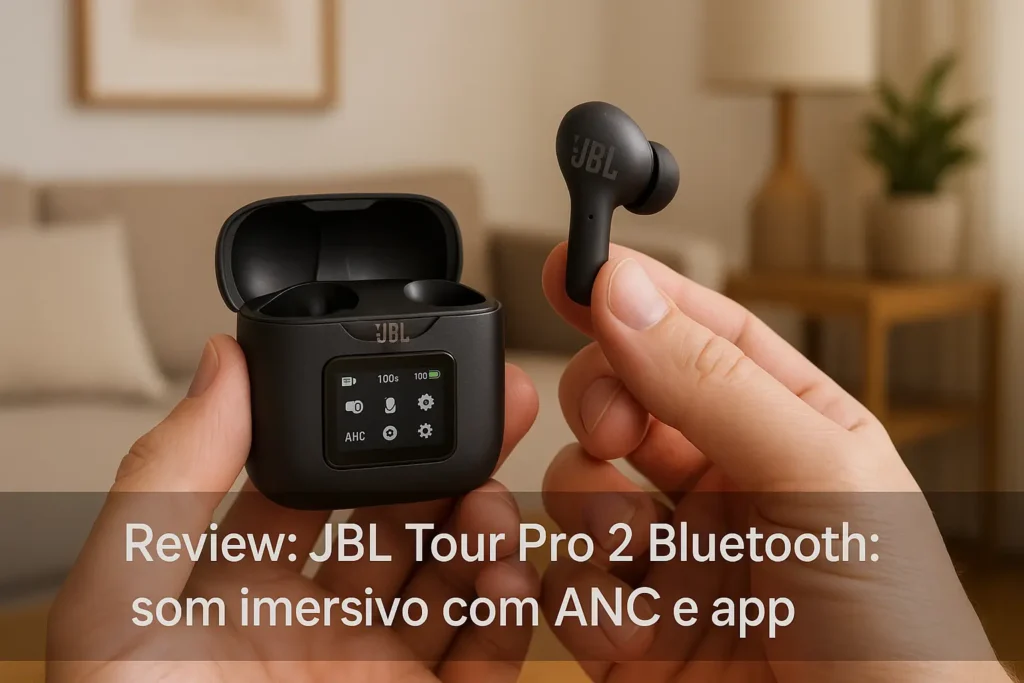 JBL Tour Pro 2 Bluetooth: som imersivo com ANC e app