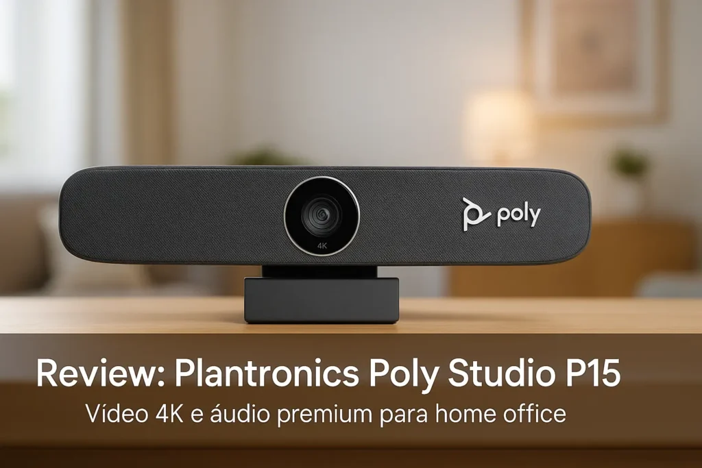 Plantronics Poly Studio P15: Vídeo 4K e áudio premium para home office