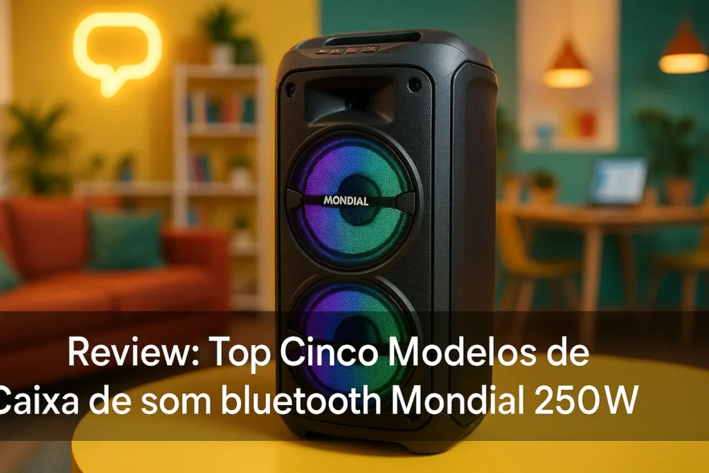 Top Cinco Modelos de  Caixa de som bluetooth Mondial 250w
