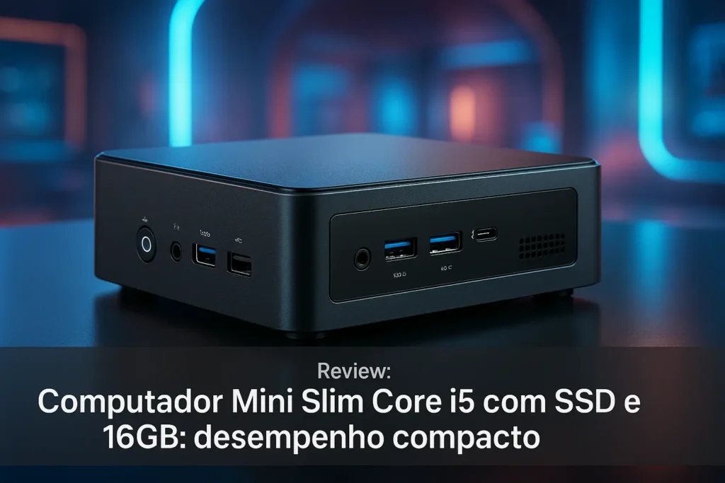 Computador Mini Slim Core i5 com SSD e 16GB: desempenho compacto