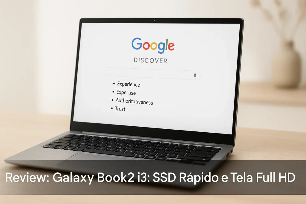 Galaxy Book2 i3: SSD Rápido e Tela Full HD