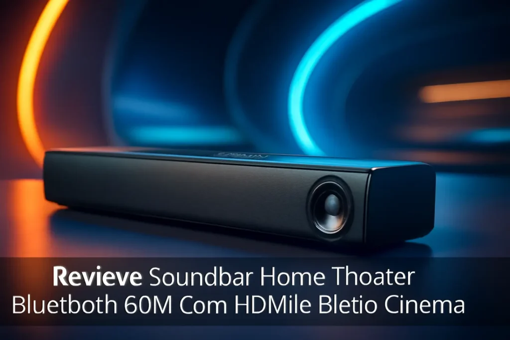 Soundbar Home Theater Bluetooth 60w com HDMI e Efeito Cinema