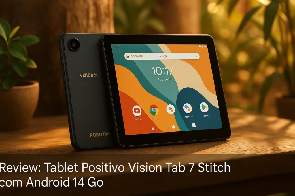 Tablet Positivo Vision Tab 7 Stitch com Android 14 Go