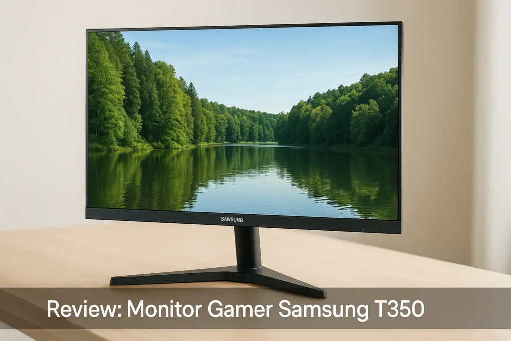Monitor Gamer Samsung T350 impressiona com fluidez e conforto visual