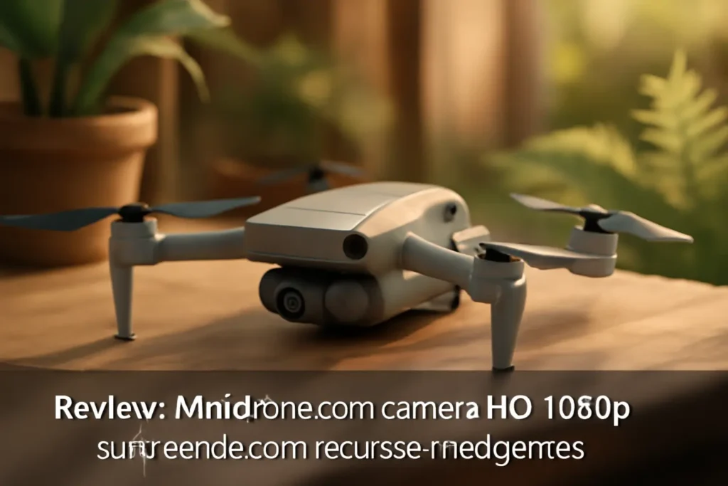 Mini drone com câmera HD 1080p surpreende com recursos inteligentes