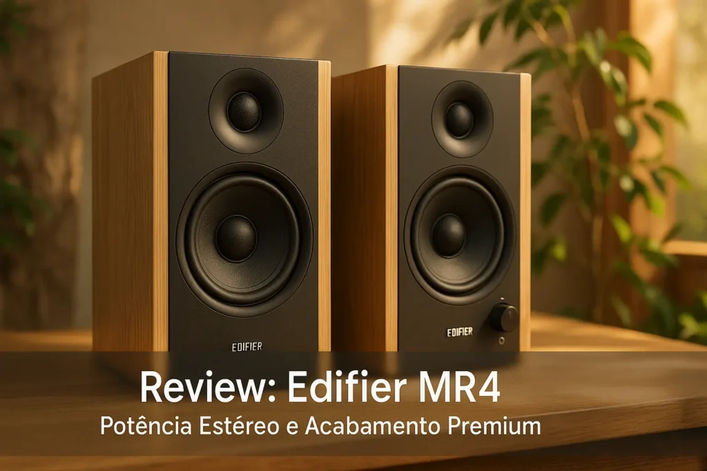 Edifier MR4: Potência Estéreo e Acabamento Premium