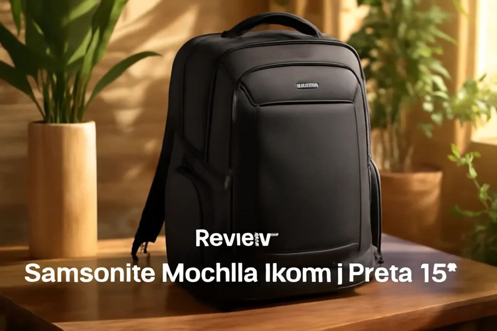 Samsonite Mochila Ikonn I Preta 15" - Design e Conforto para o Dia a Dia