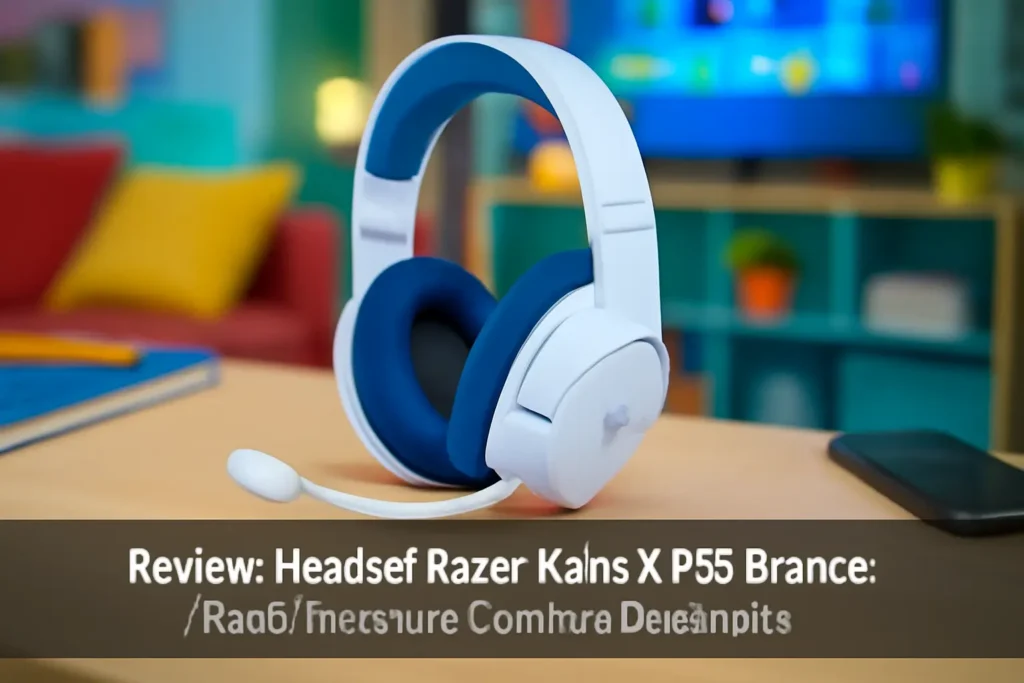Headset Razer Kaira X PS5 Branco: Áudio Imersivo e Conforto Duradouro