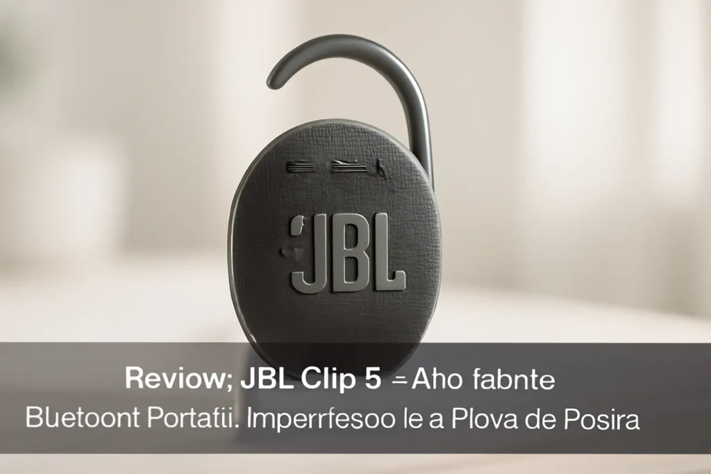 JBL Clipe 5 – Alto-falante Bluetooth Portátil, Impermeável e à Prova de Poeira