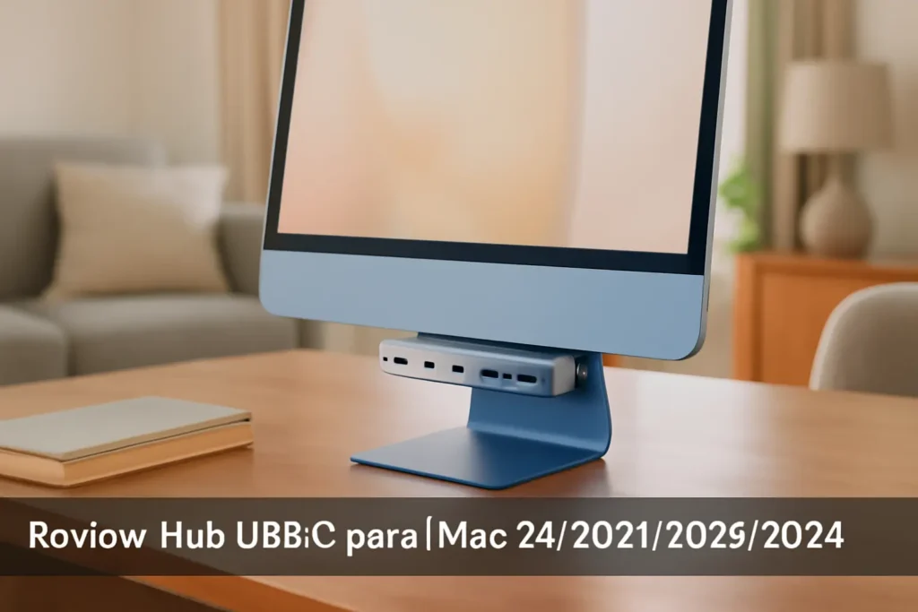Hub USB C para iMac 24" 2021/2023/2024: Acessório Multifuncional para o Seu iMac