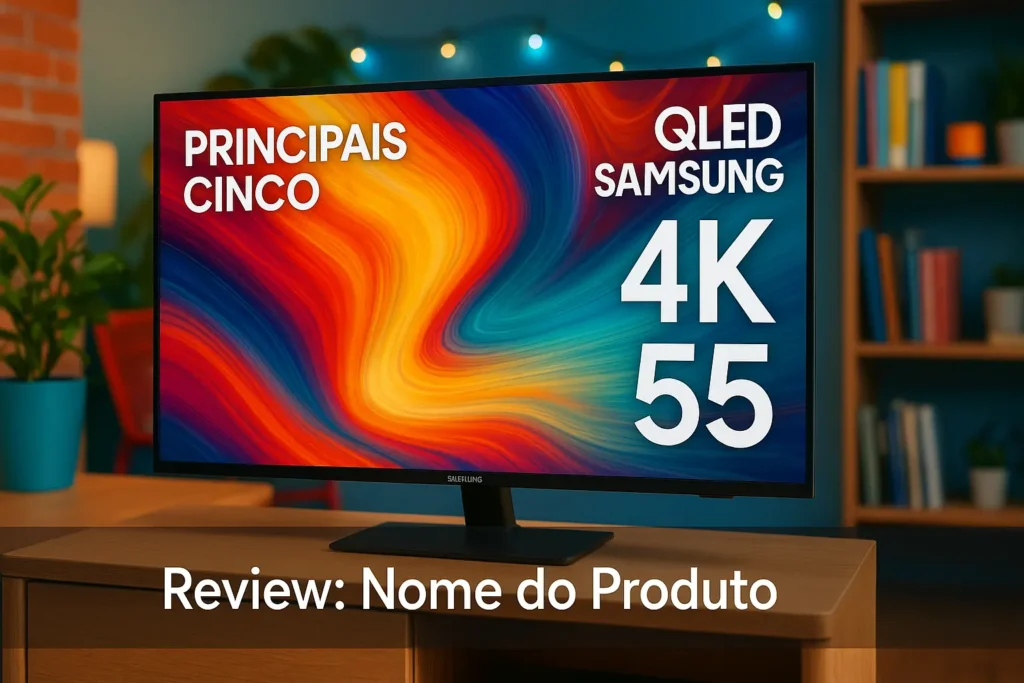 Principais Cinco QLED Samsung 4k 55