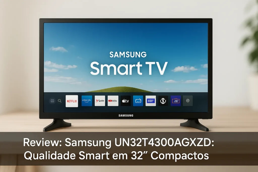 Samsung UN32T4300AGXZD: Qualidade Smart em 32" Compactos